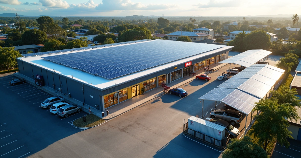 Energia Solar para Supermercado: Como Cortar o Maior Custo Fixo