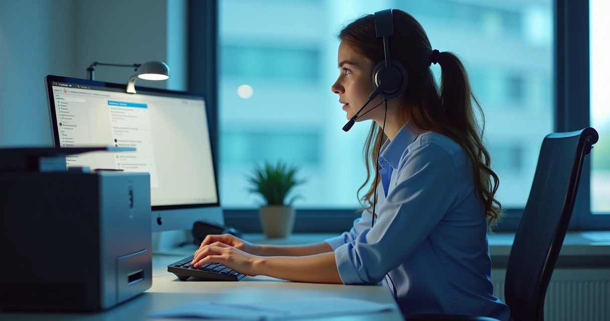 Atendimento ao cliente sobre impressoras por telefone 