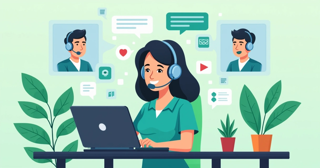 Suporte humanizado conversando com empreendedor 