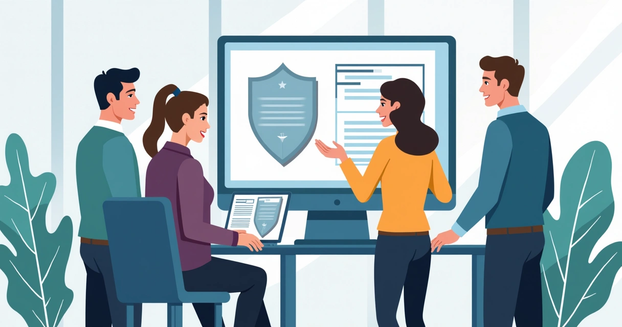 Atendimento especializado apresentando arte de placa de prata para cliente corporativo 