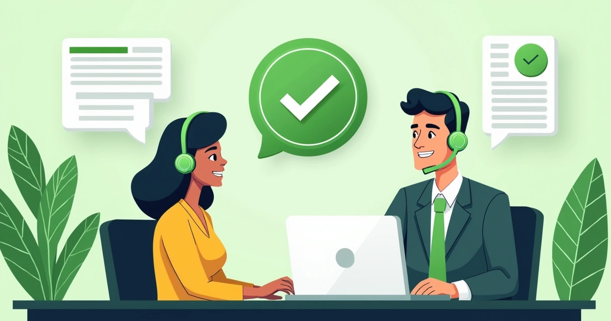 Atendente humano ajudando empreendedor 