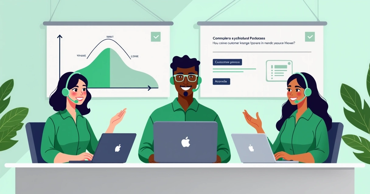 Equipe de atendimento ao cliente resolvendo rápida e amigavelmente as validações 