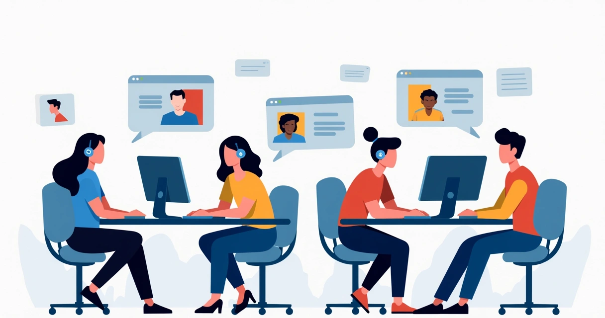 Time de suporte online em ação ajudando apostadores 