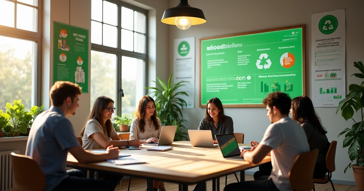 Equipe planeja ação de sustentabilidade digital 