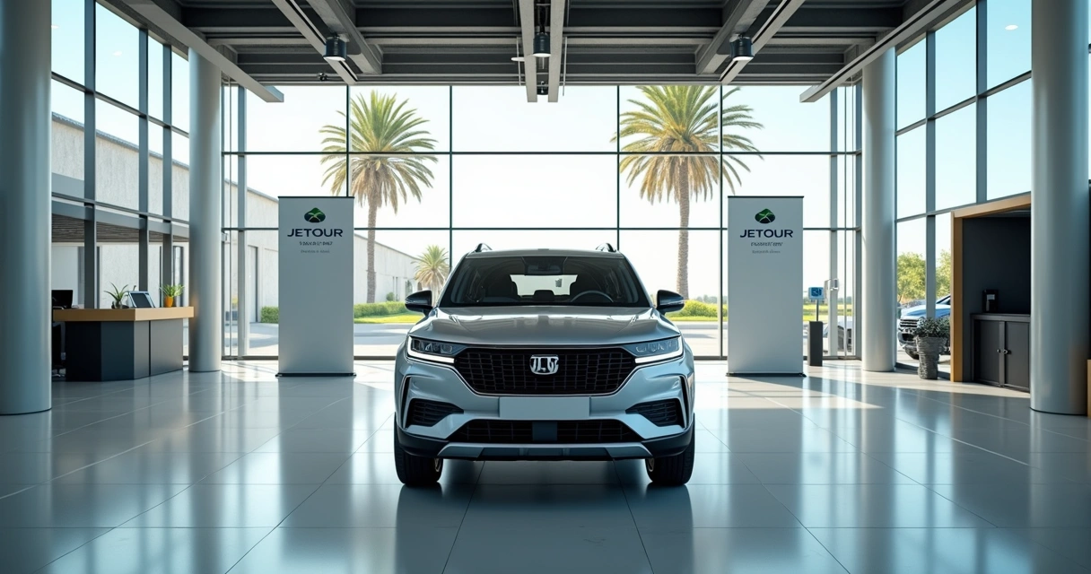 SUV Jetour em showroom brasileiro