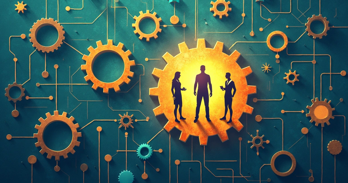 Abstract representation of community systems and leadership change