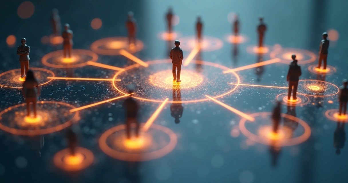 Diagram of interconnected circles showing family and organizational systems