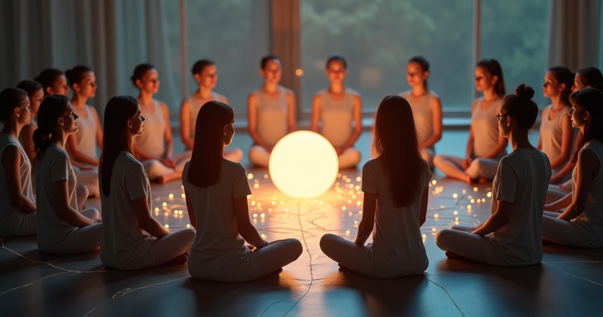 Visualization of systemic constellation in group meditation 