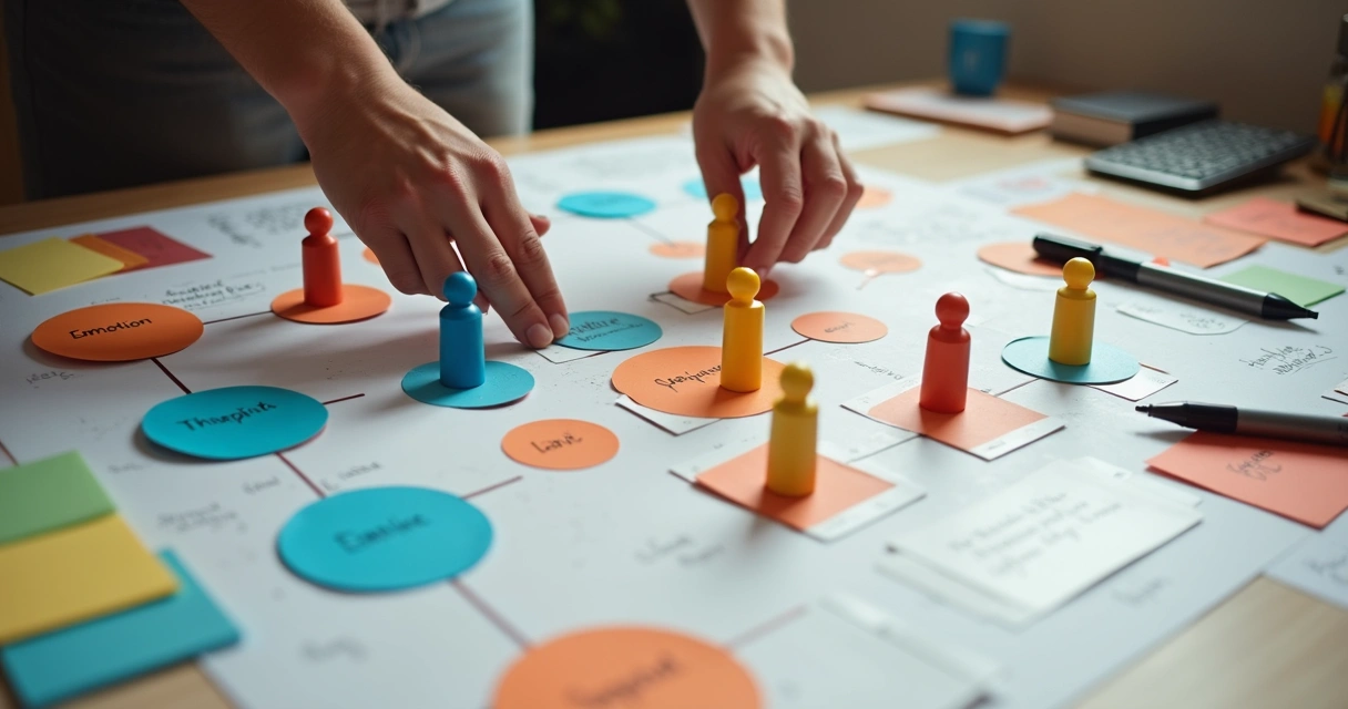 Systemic mapping session setup on a table 