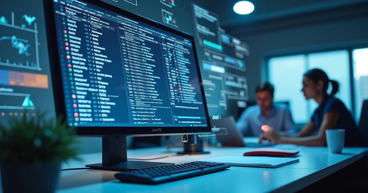 Tela de computador exibindo tabela de códigos fiscais com gráficos e dados tributários digitais 