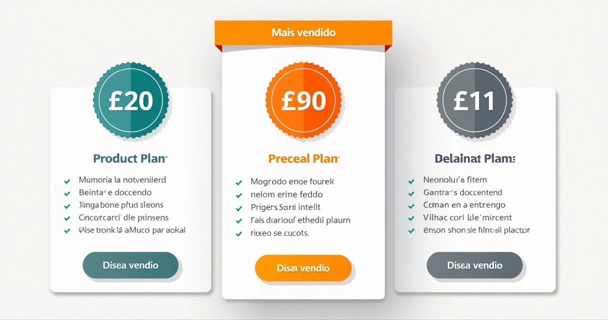 Tabela comparativa de planos destacando opção recomendada