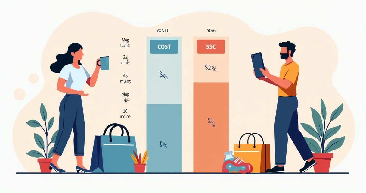 Tabela simplificada de custos de brindes corporativos populares 