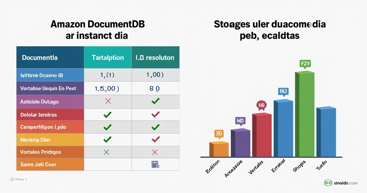 Tabela ilustrativa com custos de instâncias e armazenamento DocumentDB 