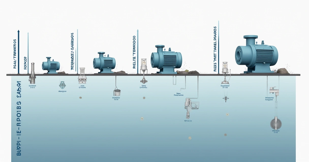 Tabela sugerindo bomba sapo para diferentes distâncias e alturas 