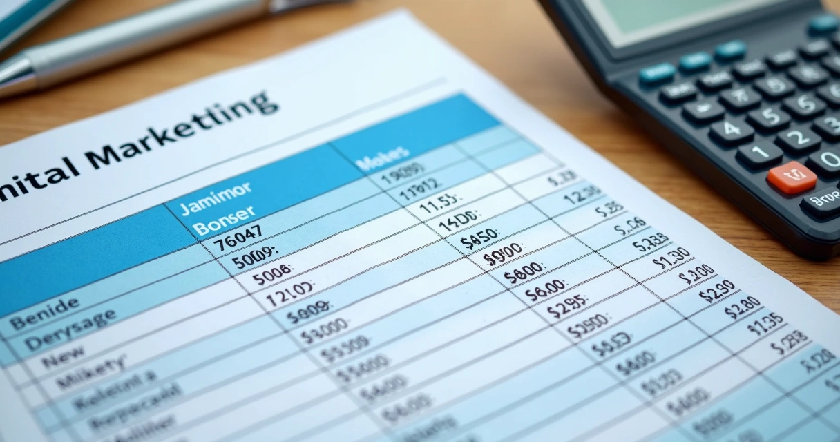 Planilha mostra custos de marketing odontológico variando por serviço 