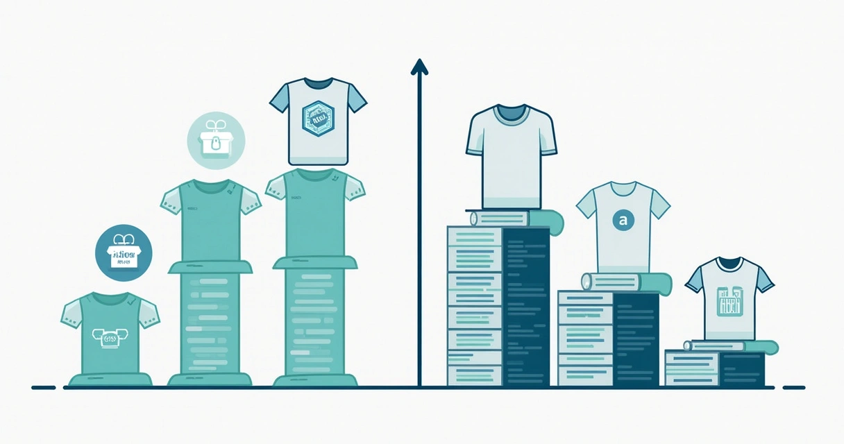 Tabela comparativa preços camisetas personalizadas Americana 