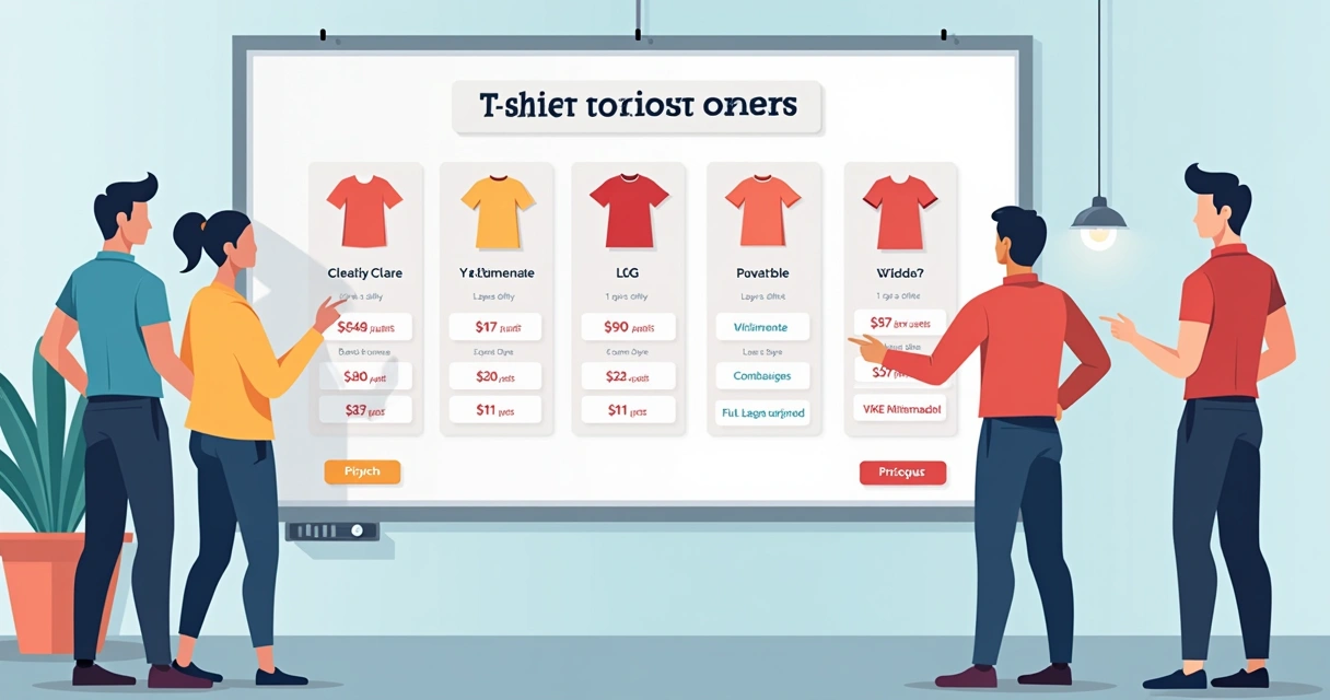 Tabela de preços serviço express estamparia camisetas