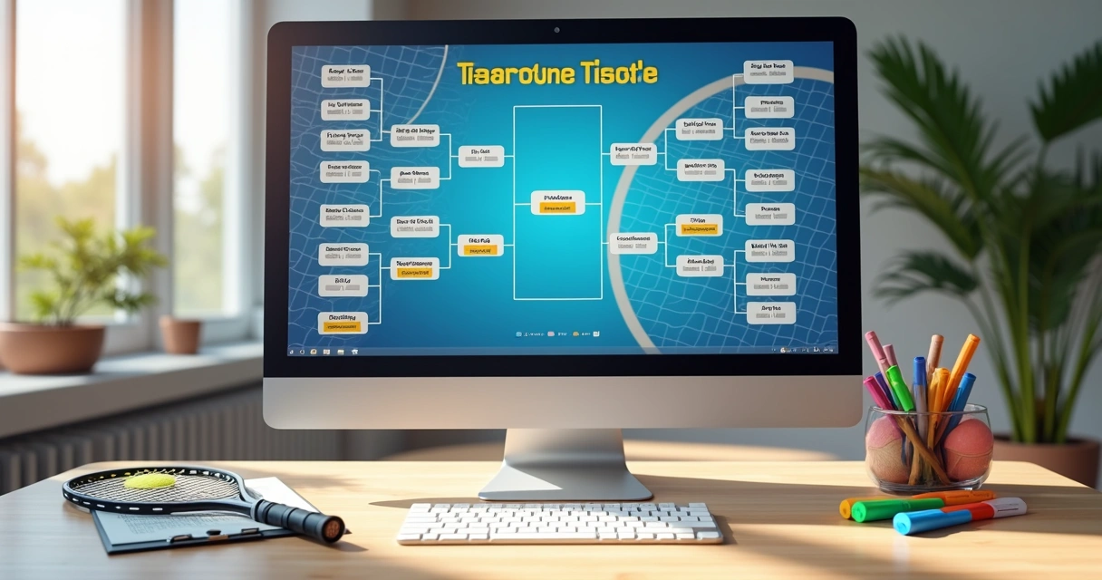 Tabela de jogos de um torneio de Beach Tennis