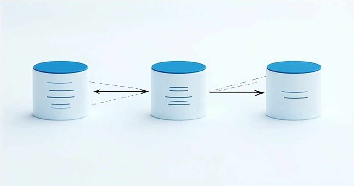 Diagrama simples de tabelas relacionais conectadas 