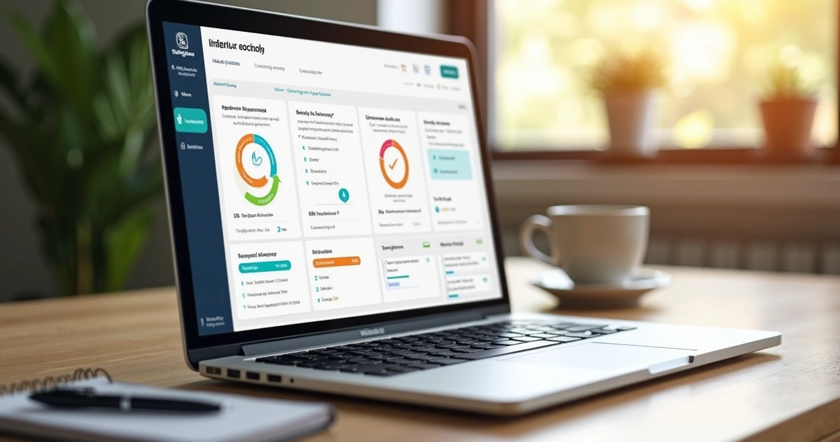 Tablero de seguimiento con métricas de bienestar y trabajo en equipo