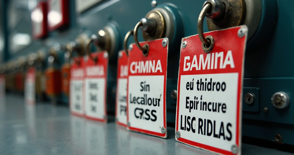 Etiquetas de sinalização elétrica em português