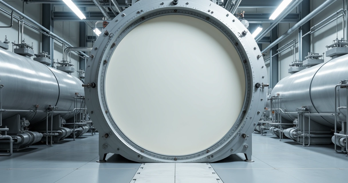 Tanque industrial protegido por revestimento anticorrosivo 