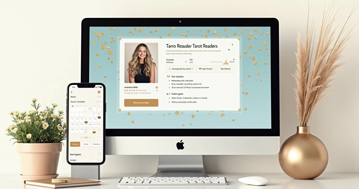 Tarot directory profile with simple information 