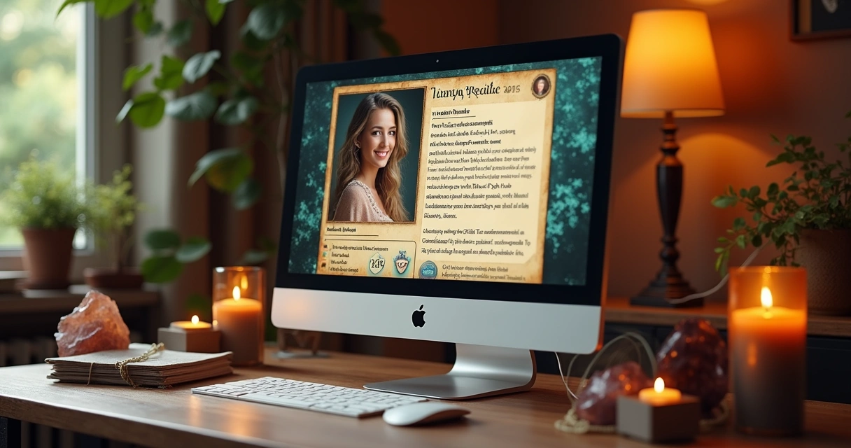 Online tarot reader listing with specialty details 