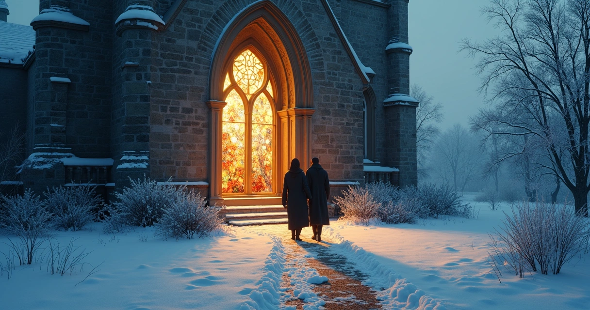 Guided recovery path in tarot with a shining light ahead 