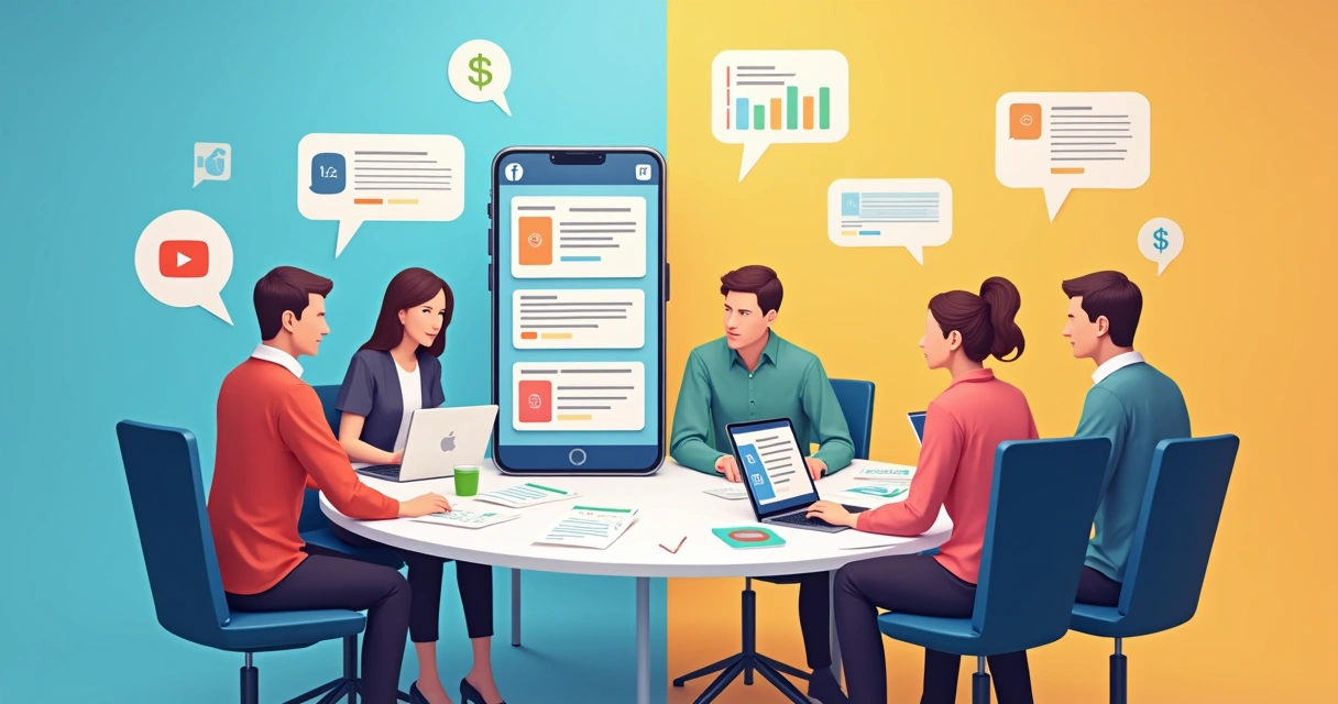 Comparação de taxas de conversão em diferentes canais de mentoria