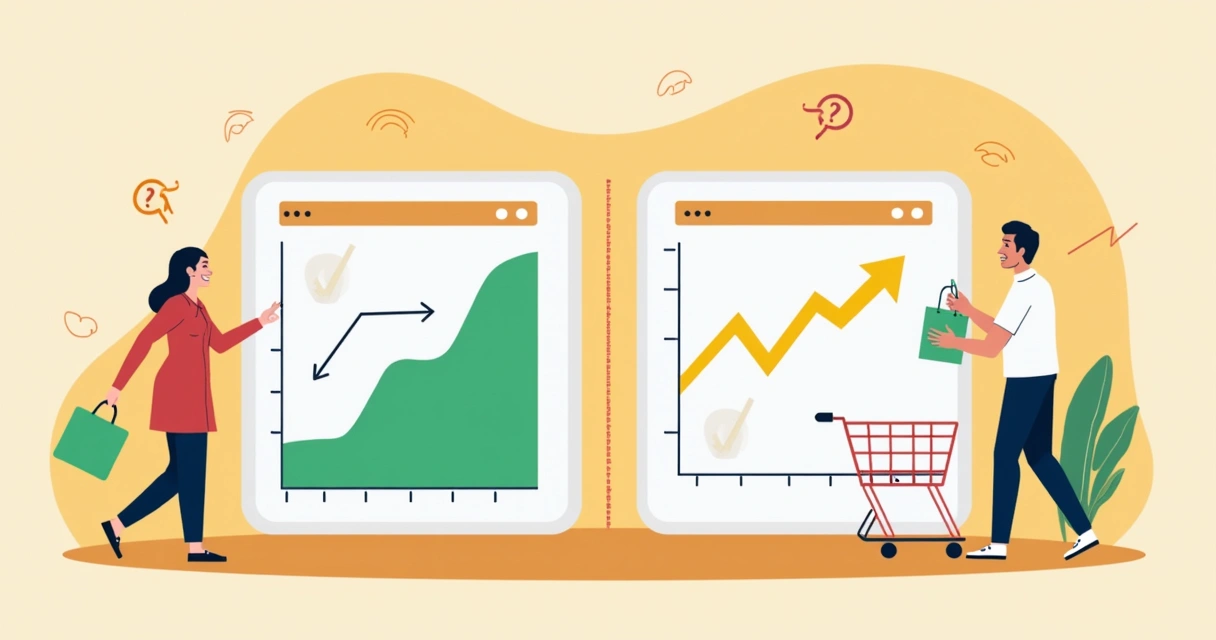 Gráfico mostrando diferença de conversão entre checkouts 