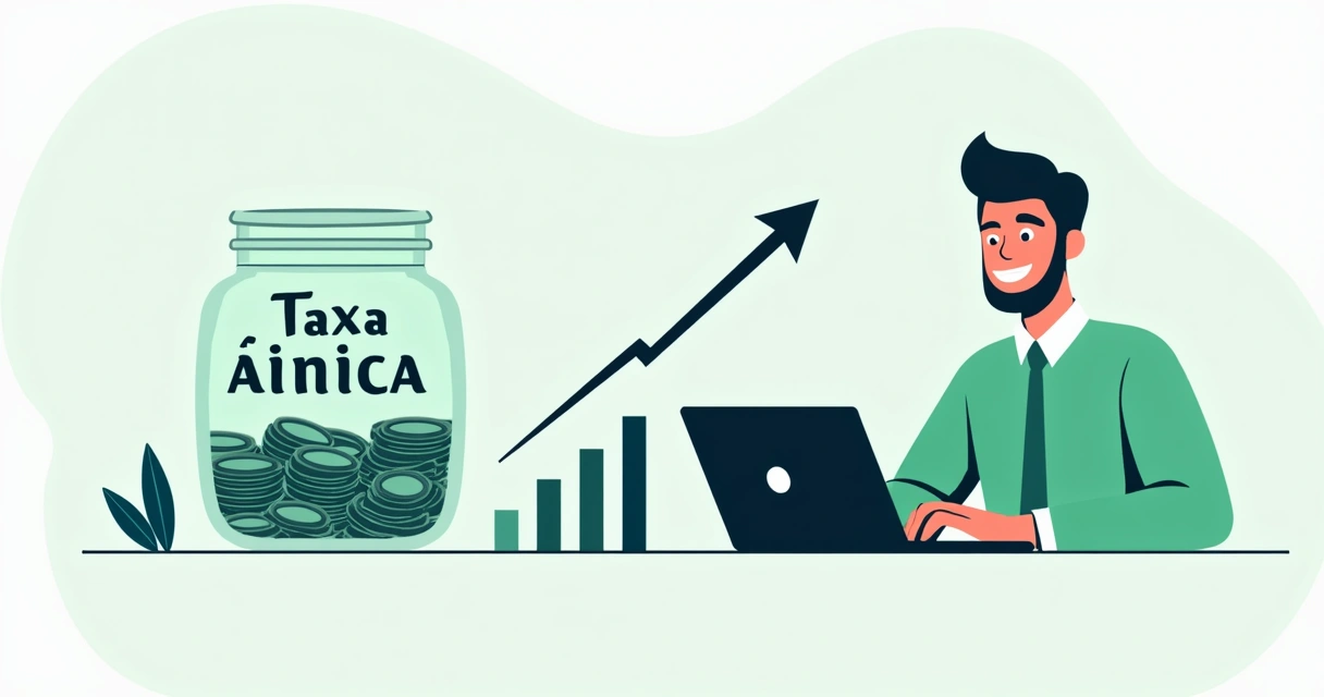 Ilustração mostrando transparência de taxas 