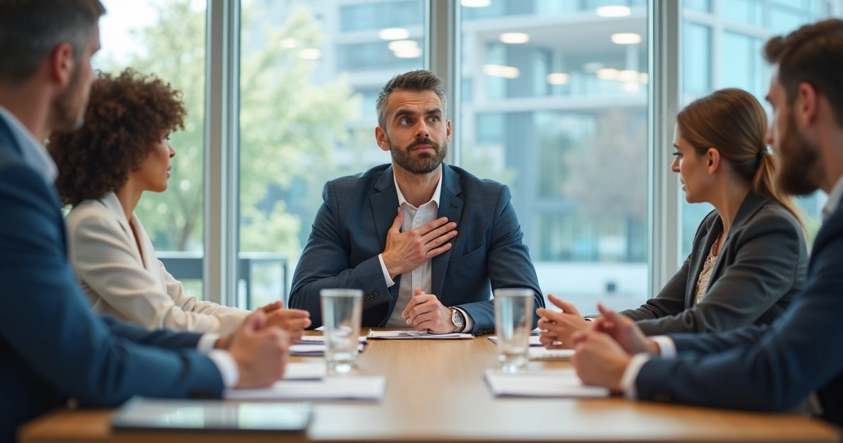 Group discussion with one person reflecting before speaking 