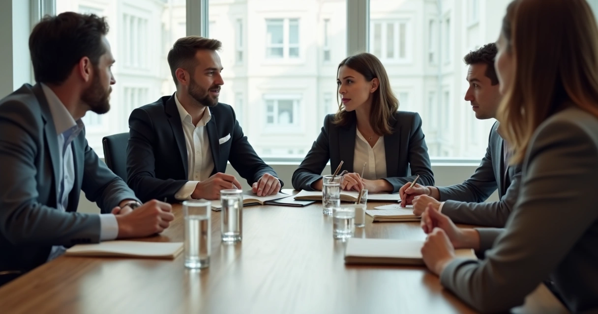 Small group in discussion while one person writes personal priorities