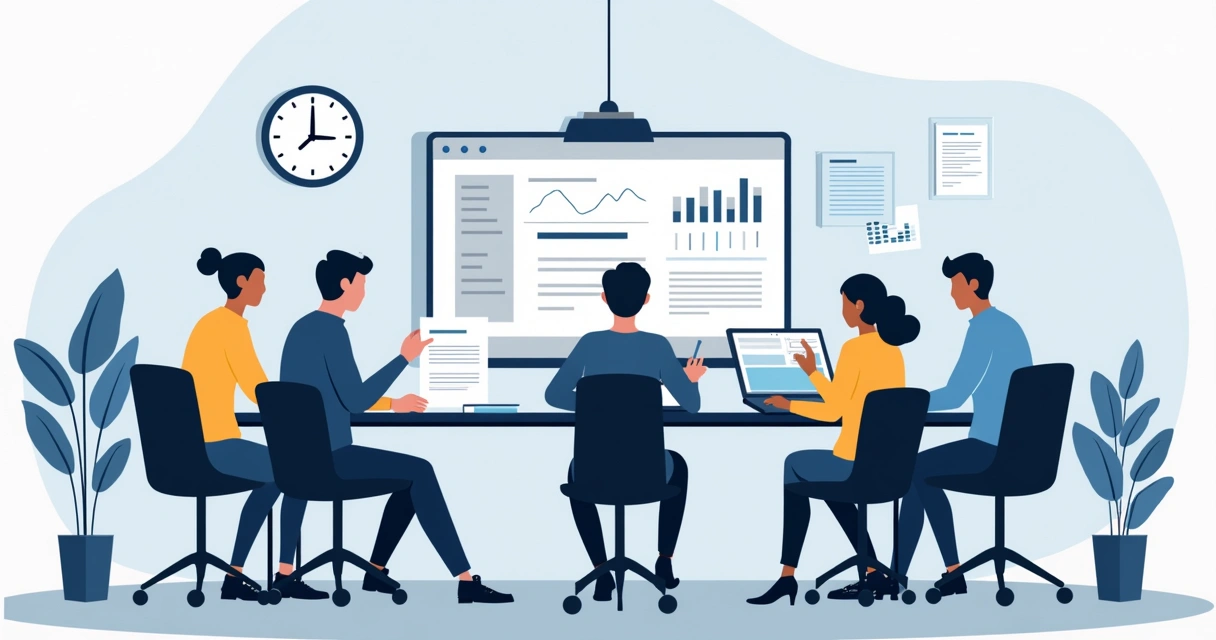 Business team preparing for digital signature platform maintenance 