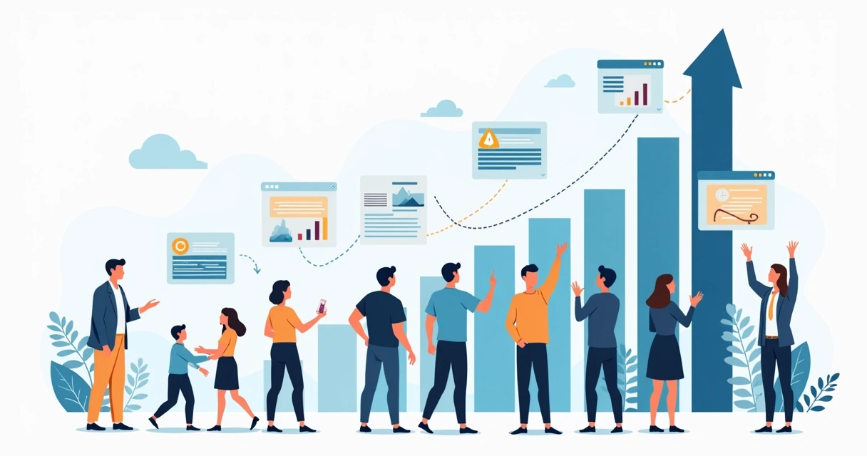 Business team growing with automated document workflows 