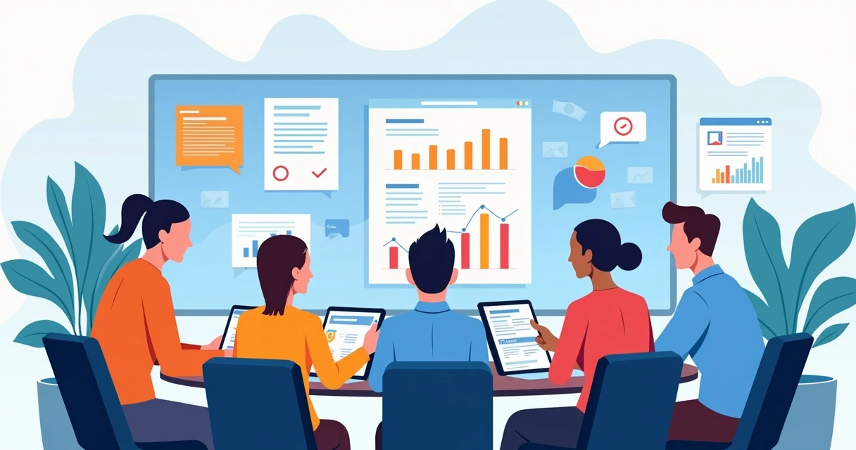 Team working together using a CPQ tool 