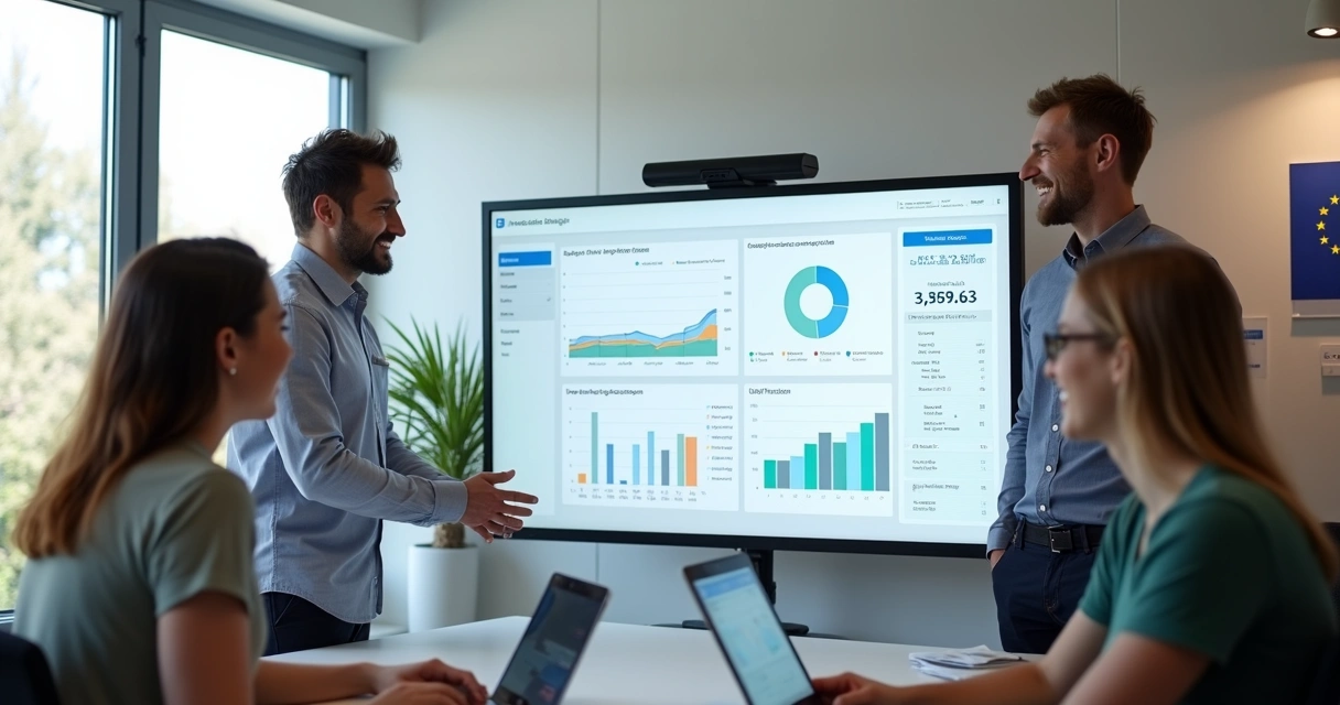 Team happily using a business system tailored to them.