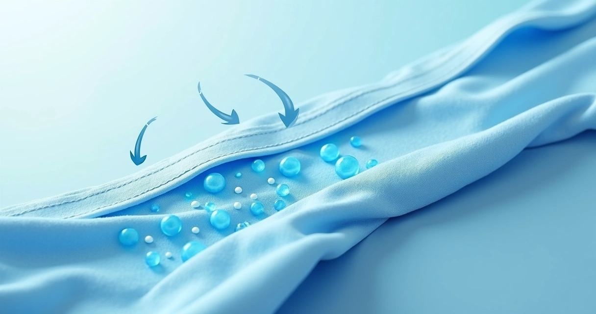 Detalhe de tecido viscolycra em regata masculina