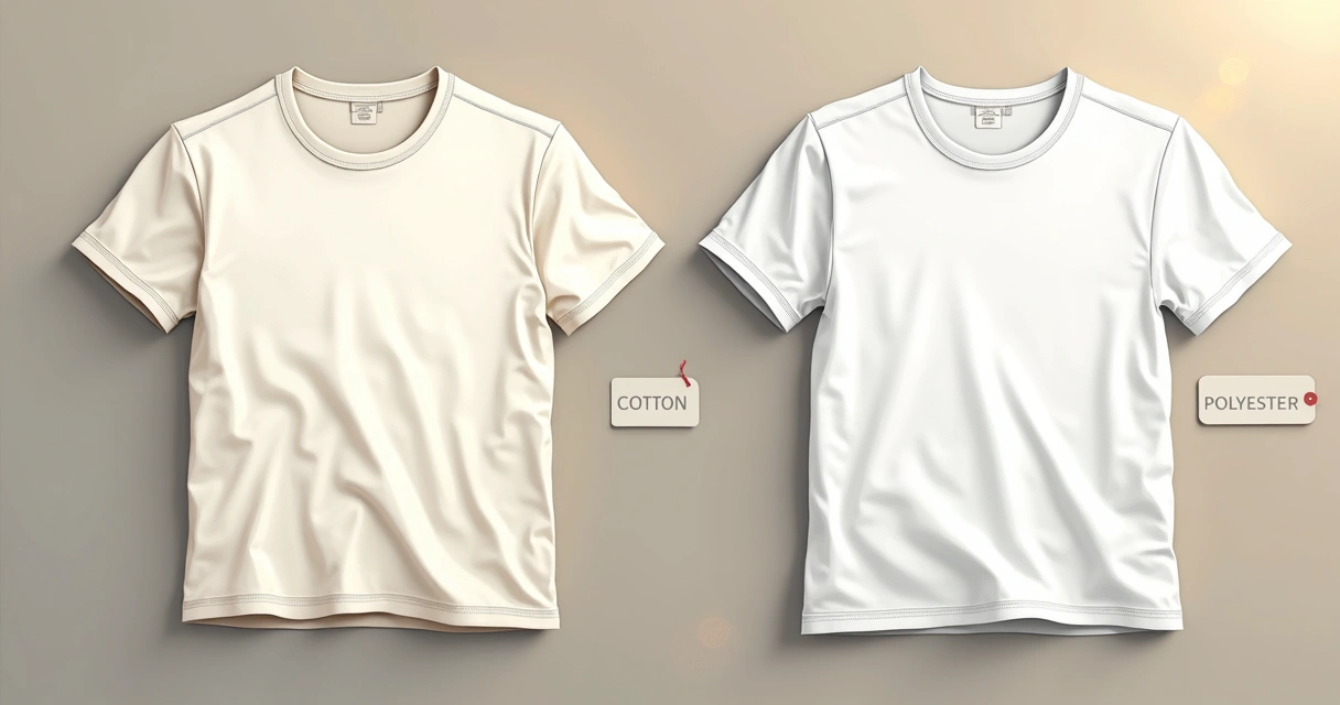 Comparação de tecidos algodão e poliéster para camiseta de formatura 
