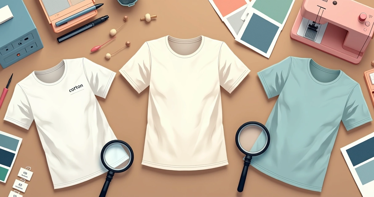 Variedade de tecidos de qualidade para camisetas personalizadas 