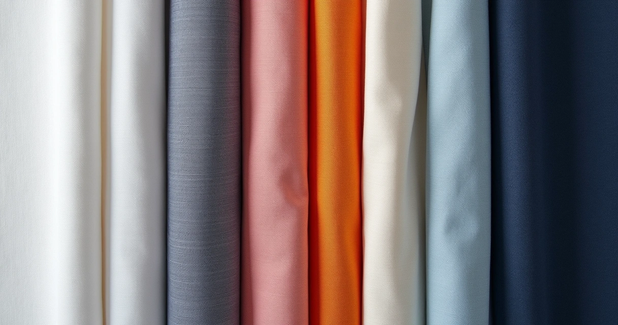 Detalhes de tecidos premium para camisetas lado a lado