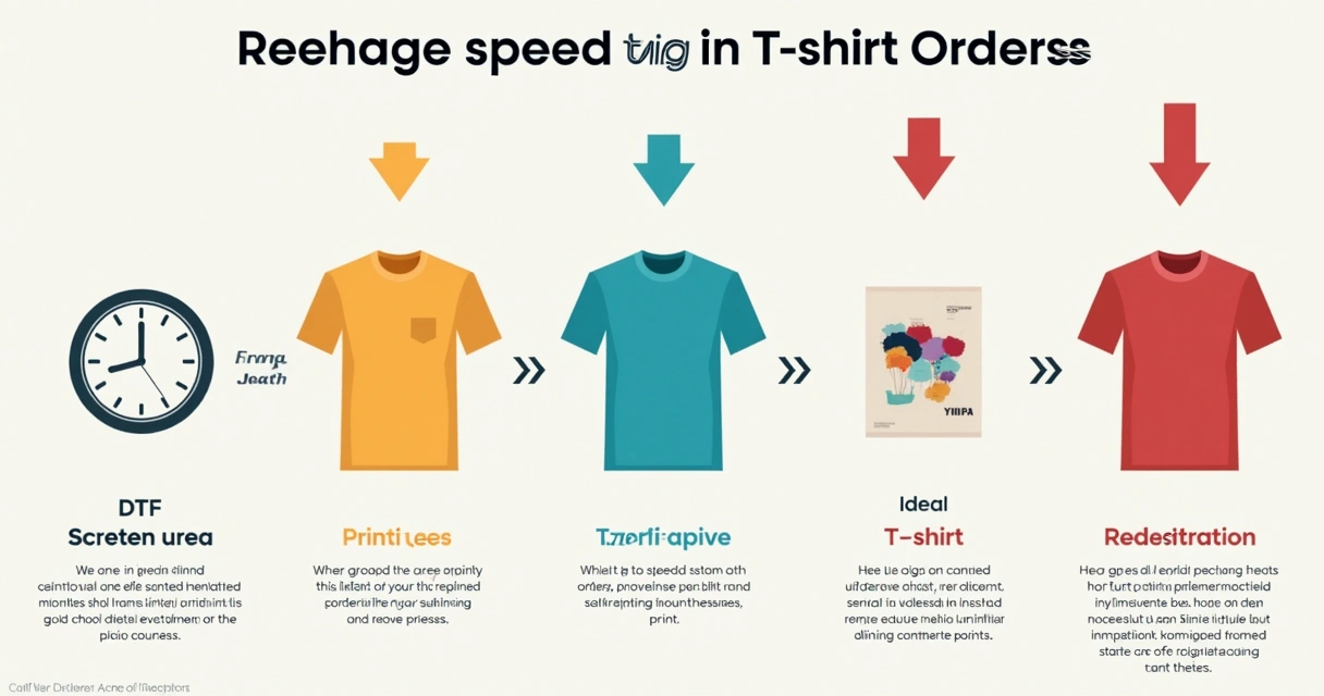 Comparativo de velocidade entre DTF, serigrafia e sublimação em camiseta 