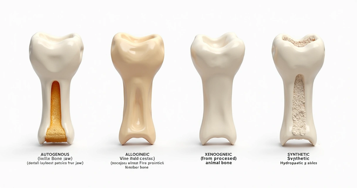 Diferenças entre tipos de enxerto ósseo dental 