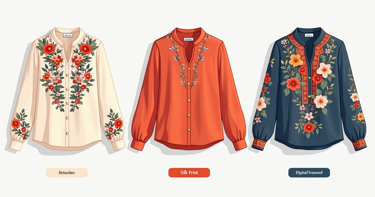 Demonstração de técnicas de personalização em blusas 