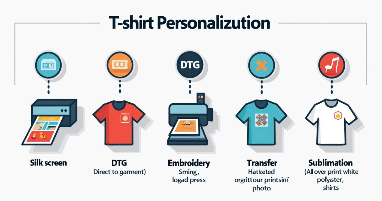 Diferenças entre técnicas de personalização de camisetas 