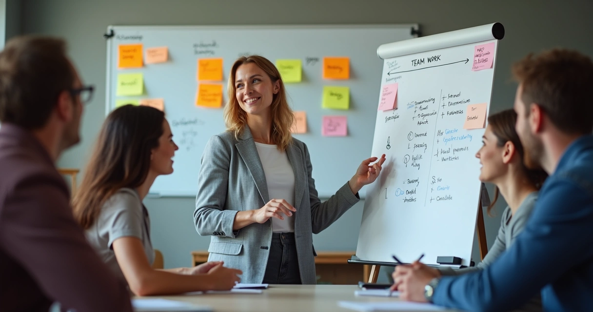 Facilitador guiando dinámicas de prevención de sabotaje sutil