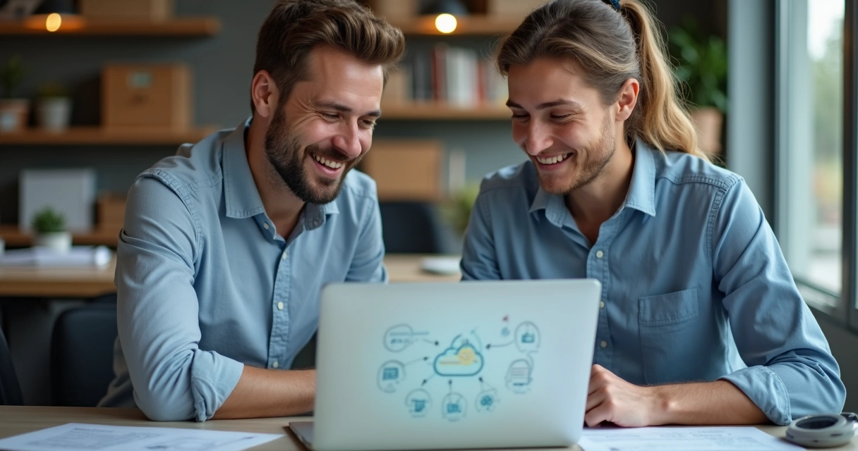 Técnico de TI atende cliente de escritório de contabilidade 