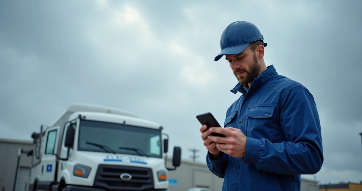 Técnico assina digitalmente OS ao ar livre no celular 
