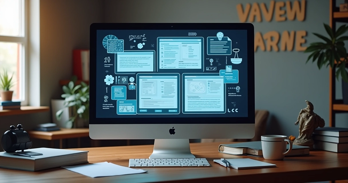 Computador de mesa com softwares de automação jurídica e documentos digitais 